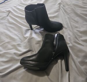 Nine West Black Heeled Boots